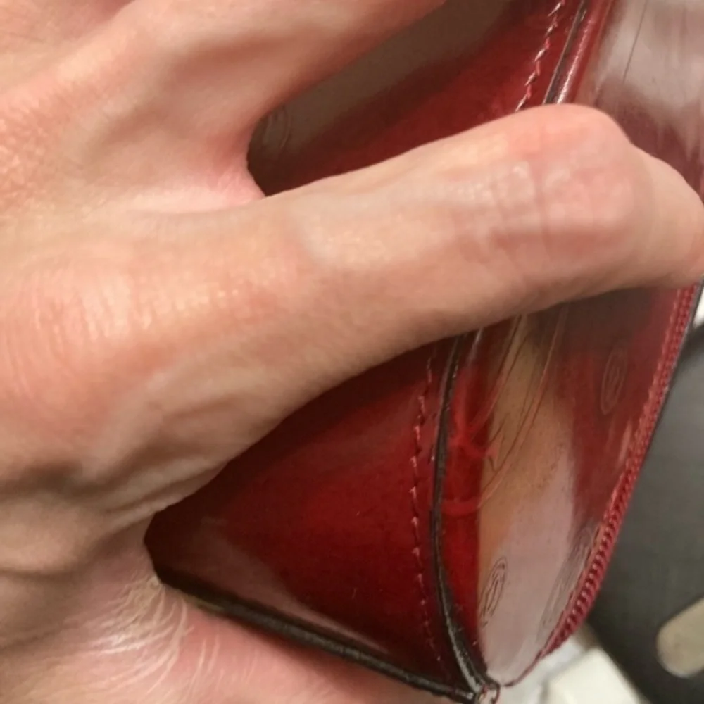 Cartier birthday burgandy vintage backpack